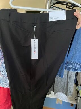 Liz Claiborne Black Dress Trousers — Straight-Leg Tailored Pants